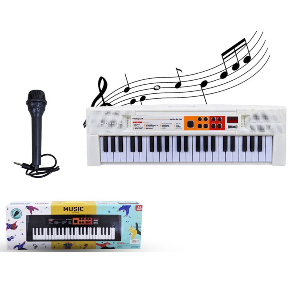 White Educational Toy Musical Organ With Microphone Lebanon