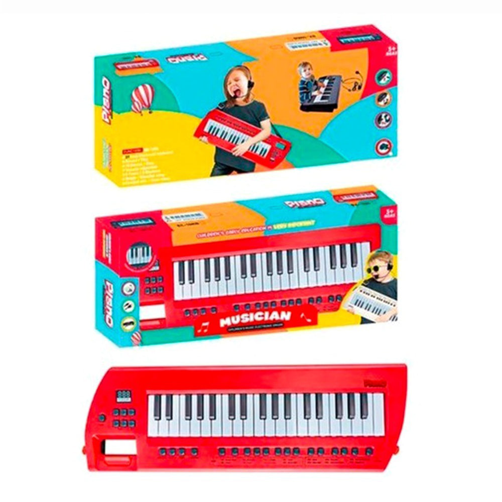 Children's Musical Red Electronic Organ With Earphone & Charging Line & Braces Lebanon