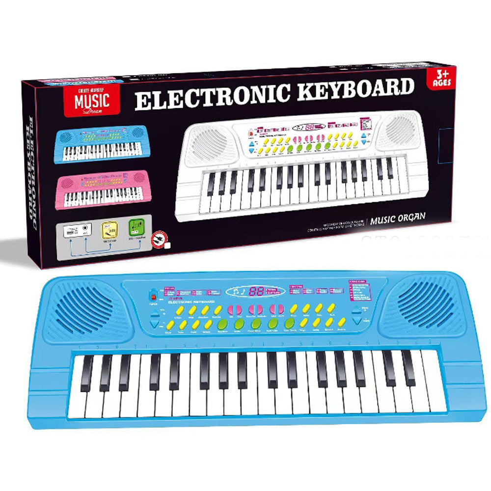 Blue Electronic Keyboard Piano With Microphone Lebanon