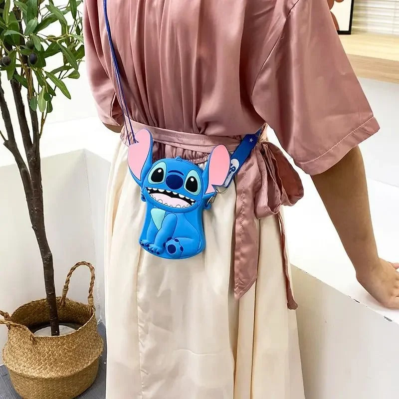 (Net) Stitch Silicone Coin Purse Small Shoulder Bag
