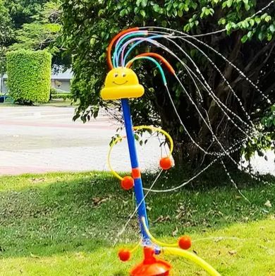Colorful Rotating Garden Sprinkler Toy