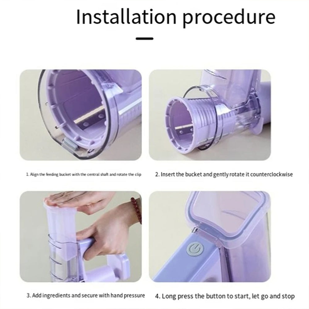 (Net) Multifunctional Electric Roller Vegetable Cutter