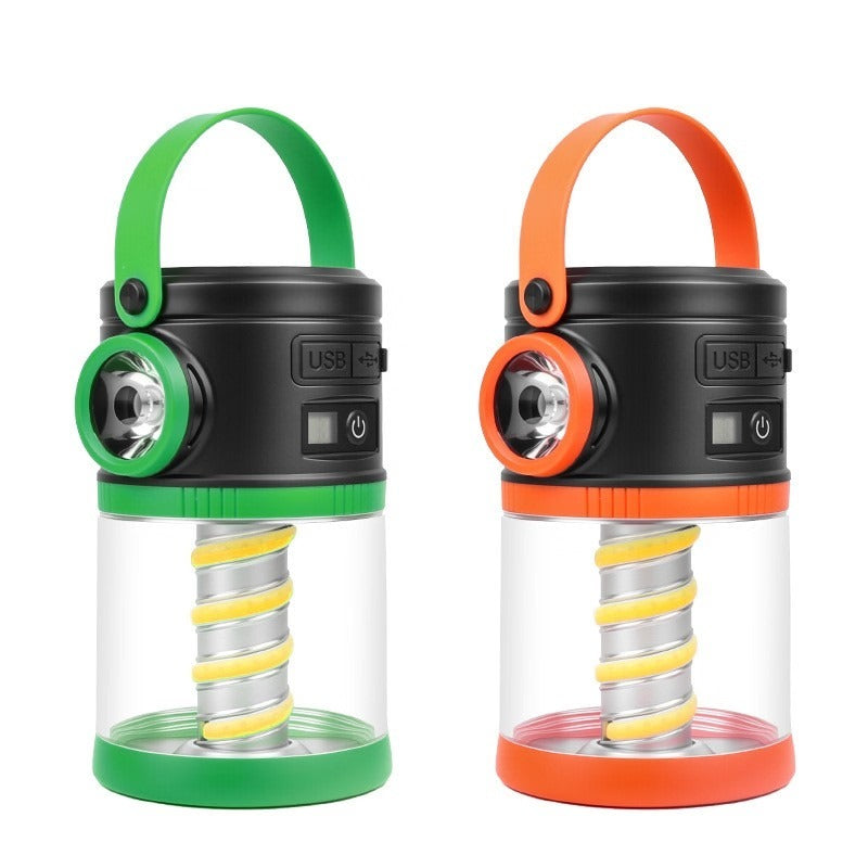 (Net)Outdoor Camping Lantern Rechargeable Solar Lamp With Mosquito Repellent Power Bank Digital Display