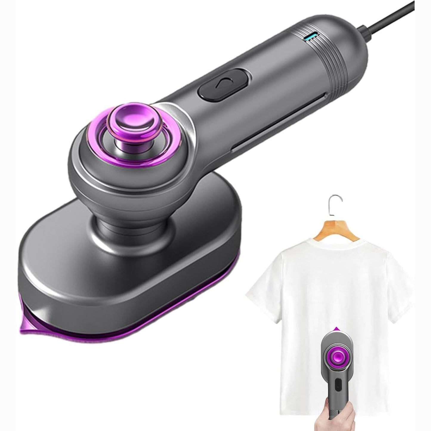 (Net) 90° Rotatable Handle Clothe Iron Steamers