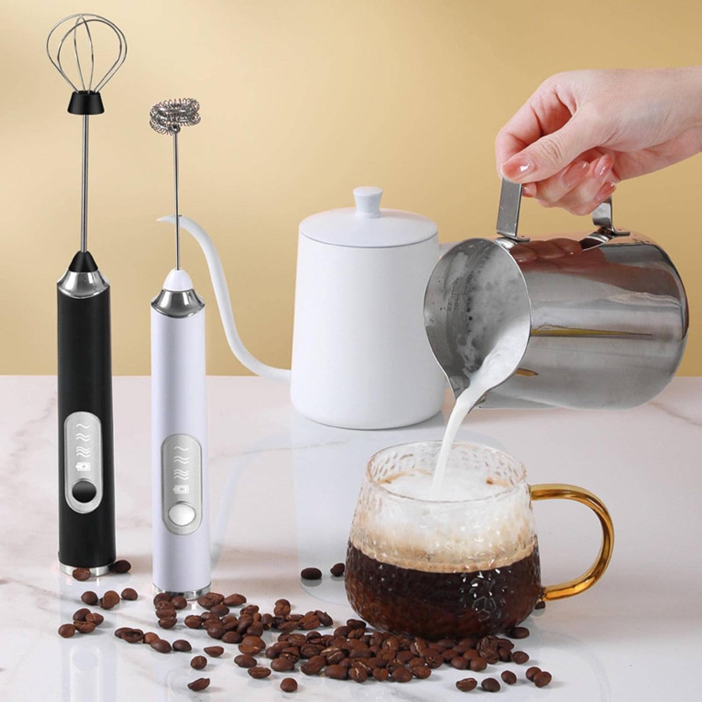 (Net) Mini Handheld Electric Egg Beater for Mixing Milk And Coffee Lebanon