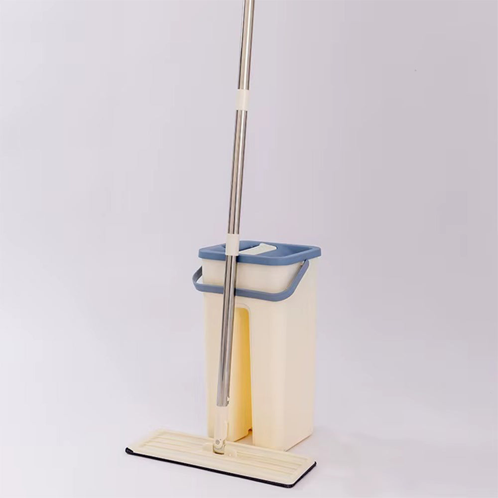 (Net) Household Cleaning Tool Wet Dry Hand-Free Mop Bucket Set With Plastic Basket Cloth Material Lebanon