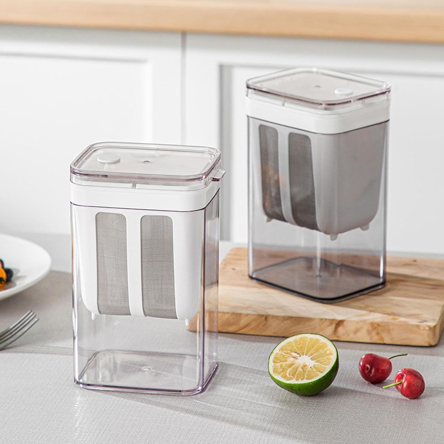 (Net) Stainless Steel Fine Mesh Yogurt Filter With Lid Lebanon