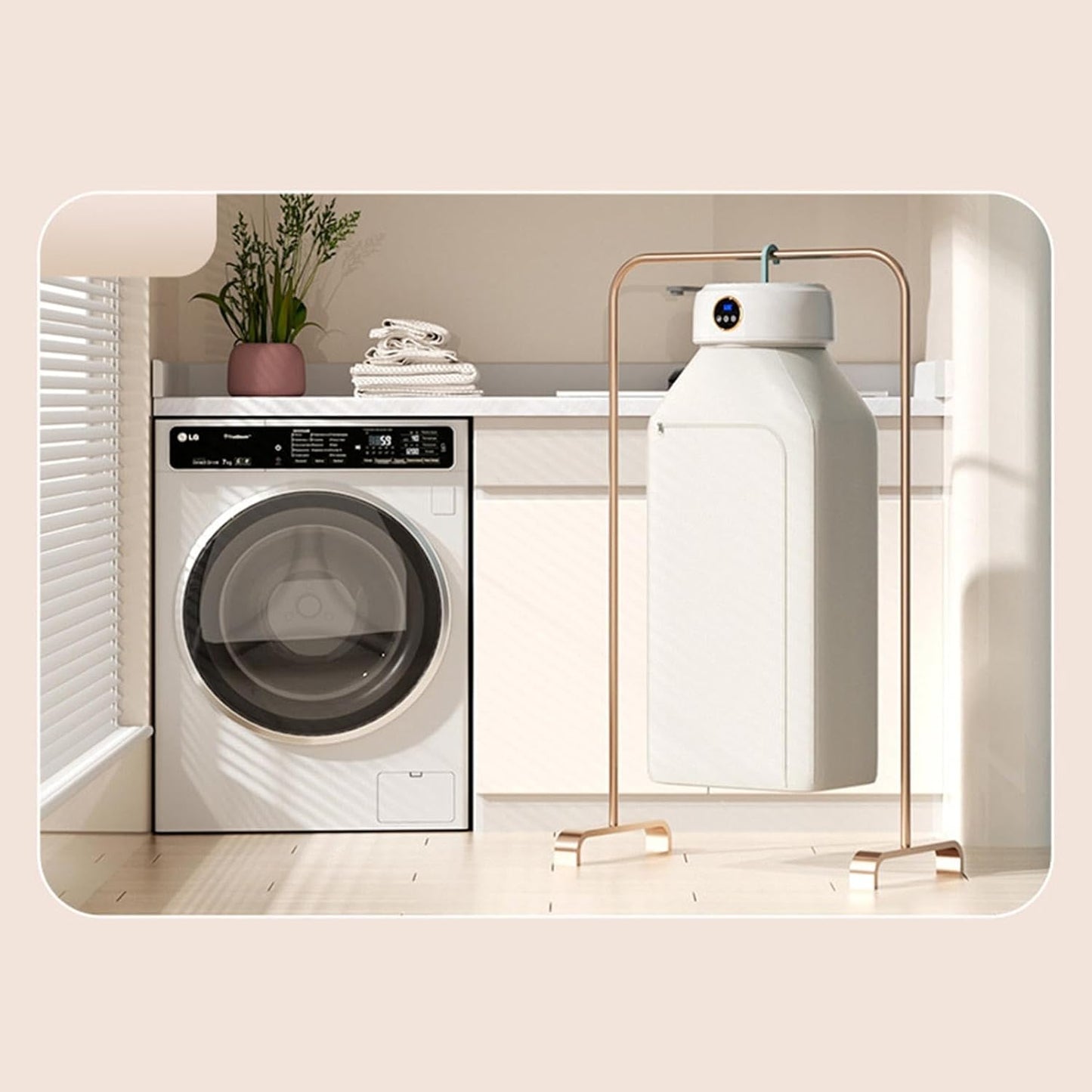 (Net) Electric Clothes Dryer Heater Compact Portable Foldable Machine/KZ-112