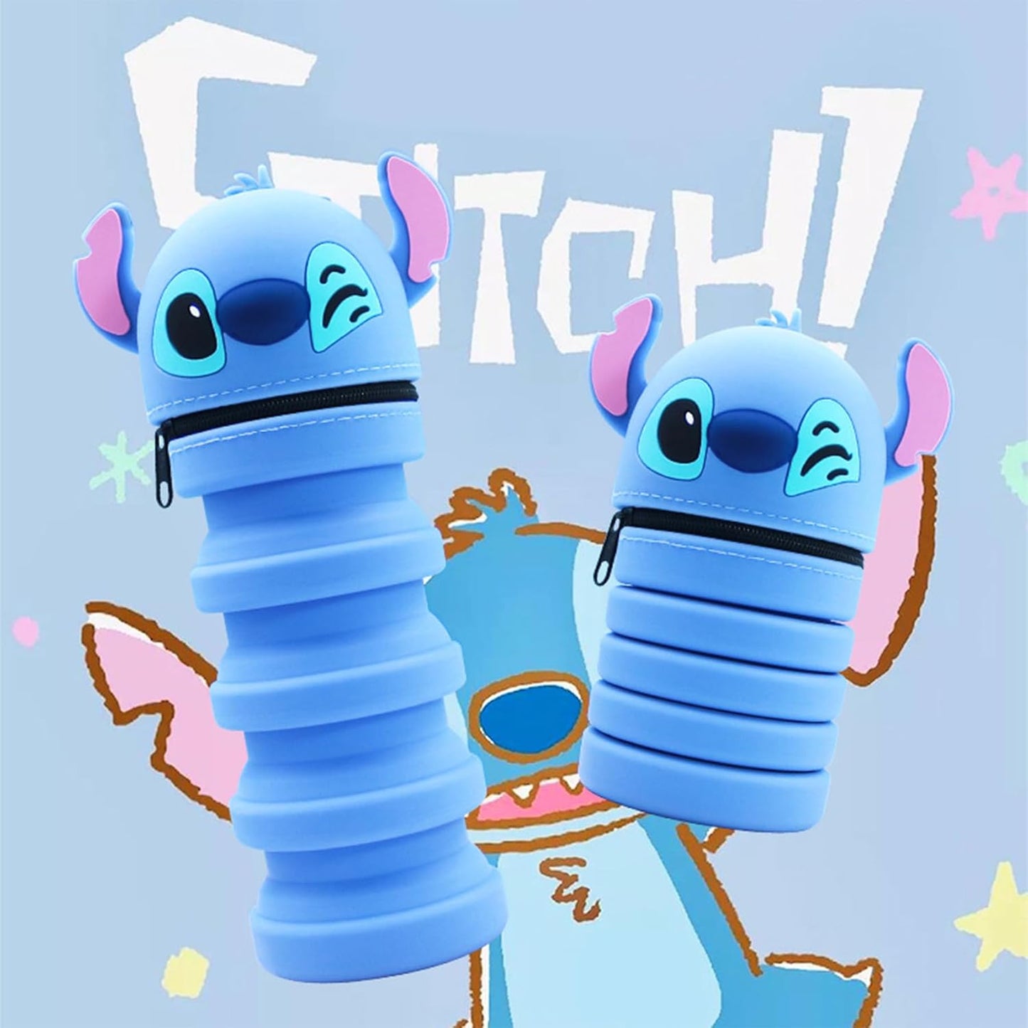 Stitch Silicone Pencil Case With Cresko Closure Lebanon