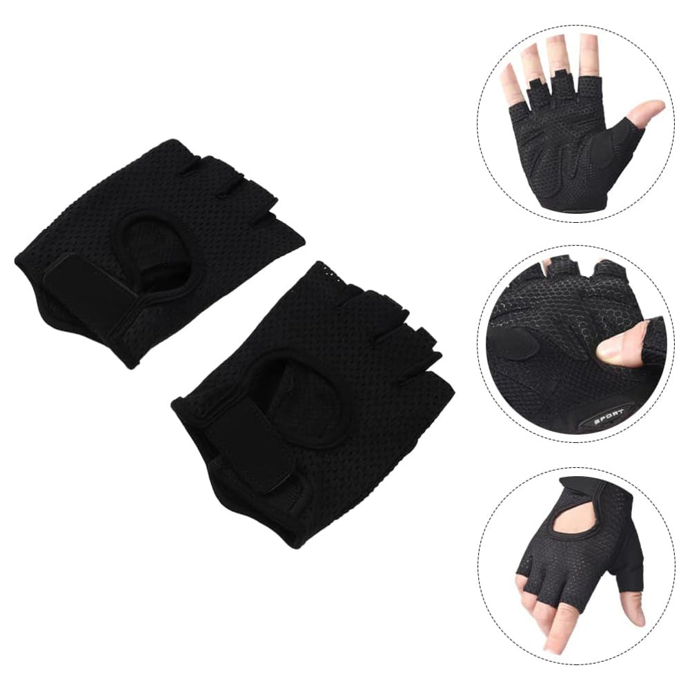 1 Pair Weight Lifting Gloves Full Palm Protection Workout Lebanon