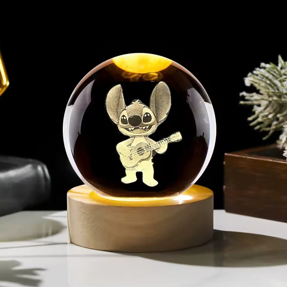 Stitch With Guitar Led Table Lamp Crystal Ball (8cm) Lebanon