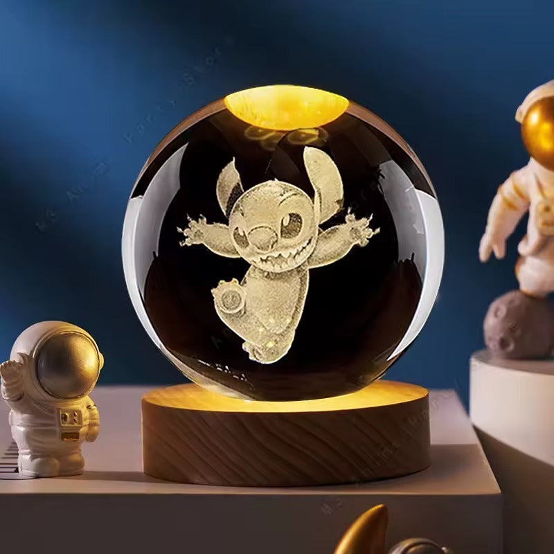 Crystal ball Stitch Night light Laser Carving (6cm) Lebanon