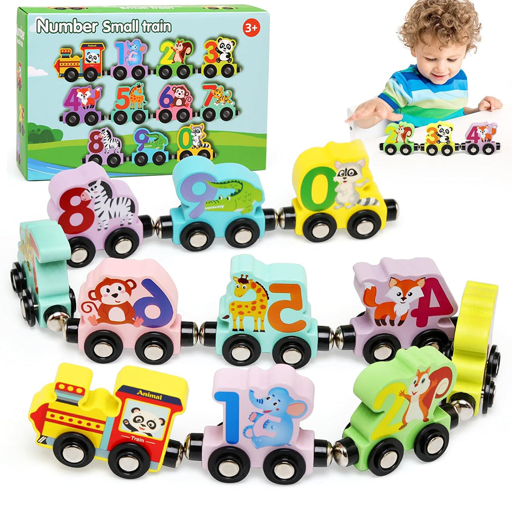 Magnetic Wooden Animals Train Set Lebanon
