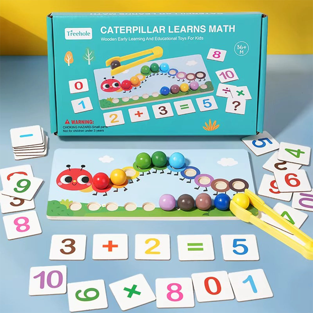 Clip Bead Math Toys Kids Fine Motor Training Color Matching Caterpillar Number Learning Lebanon
