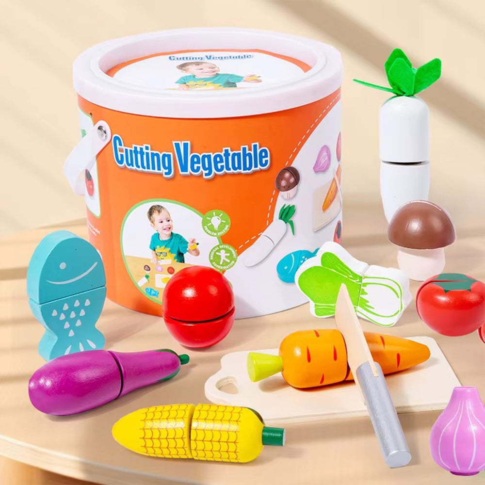 Vegetables Toys Kitchen Set Kid Simulation Kitchen Wooden Toy Lebanon