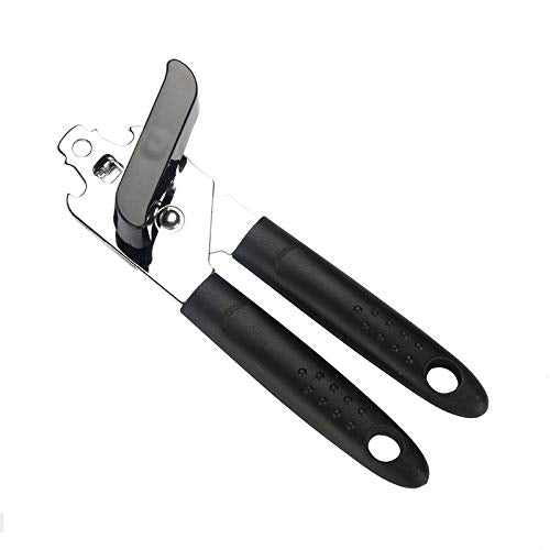 Munchies Tools Can Opener Manual Stainless Steel Handheld Black