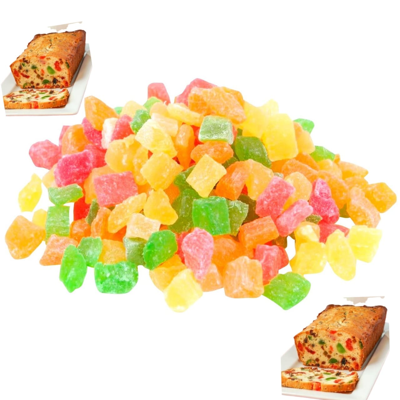Dried Fruit Cubes-Sweet Fruit Chunks