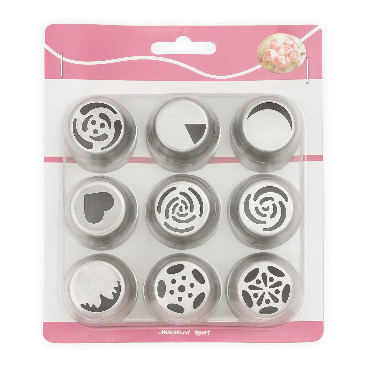 Cake Decorator Set 9 Pcs - Food-Grade Stainless Steel