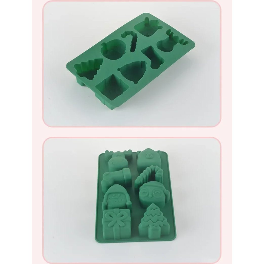 Munchies Tools Music Note Christmas Silicone Chocolate Mold 19m x 12cm x 2cm Green