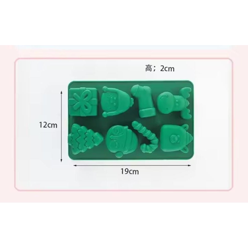 Munchies Tools Music Note Christmas Silicone Chocolate Mold 19m x 12cm x 2cm Green