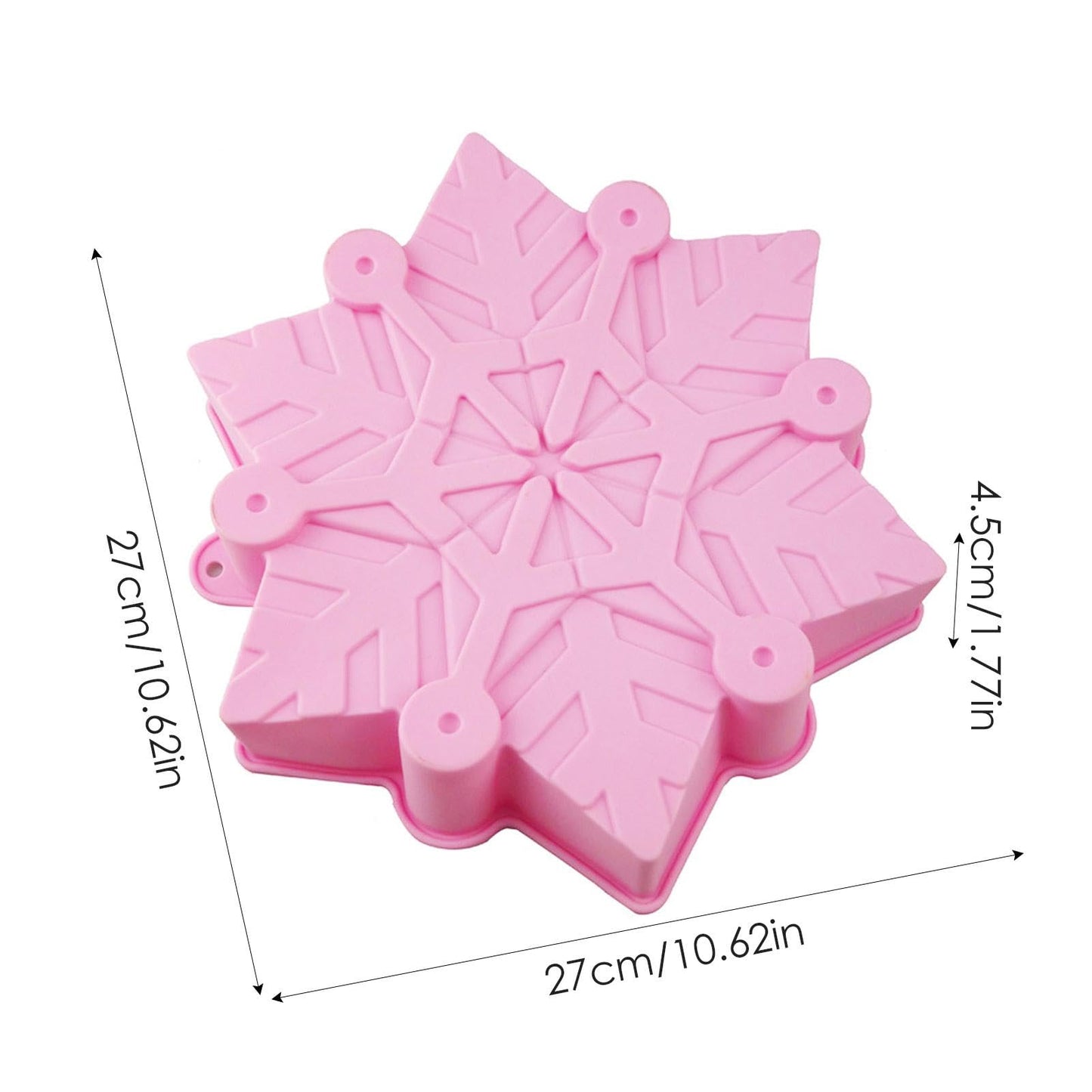 Munchies Tools Snowflake Silicone Mold 27x27cm Christmas Cake & Chocolate