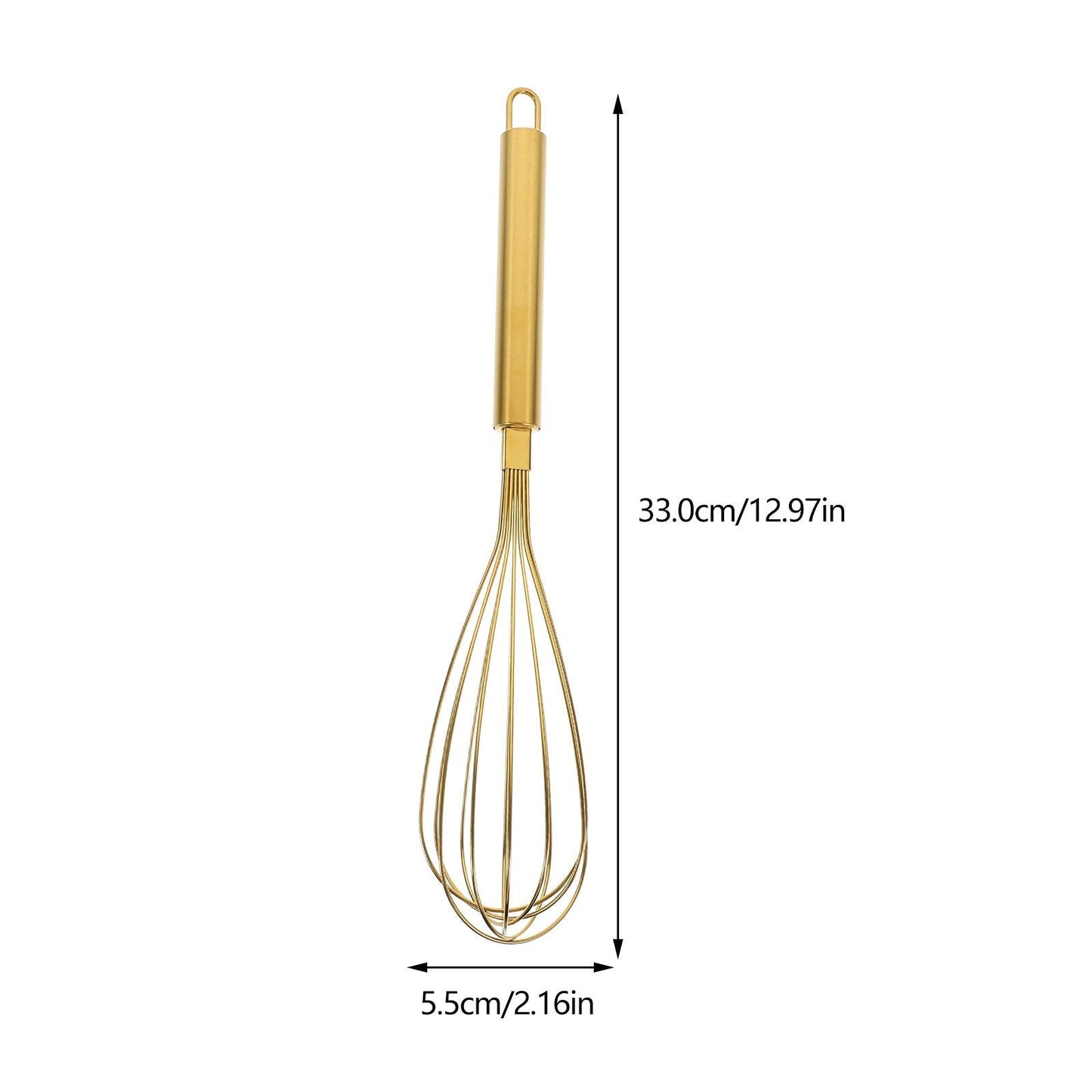 Stainless Steel Sliver Manual Egg Tool Beating Whisk Kitchen Utensil Handheld