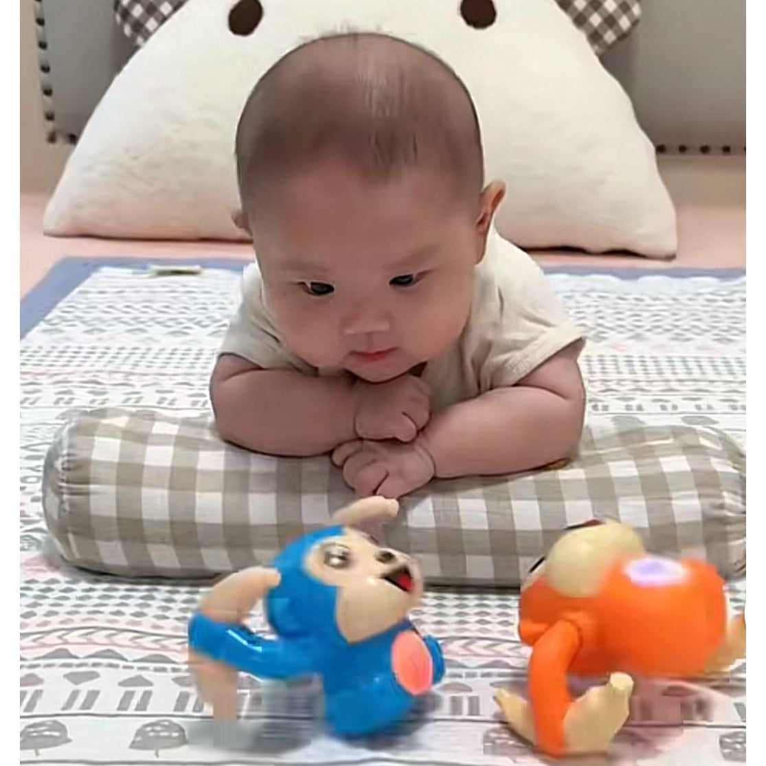 Rolling Banana Monkey Toy