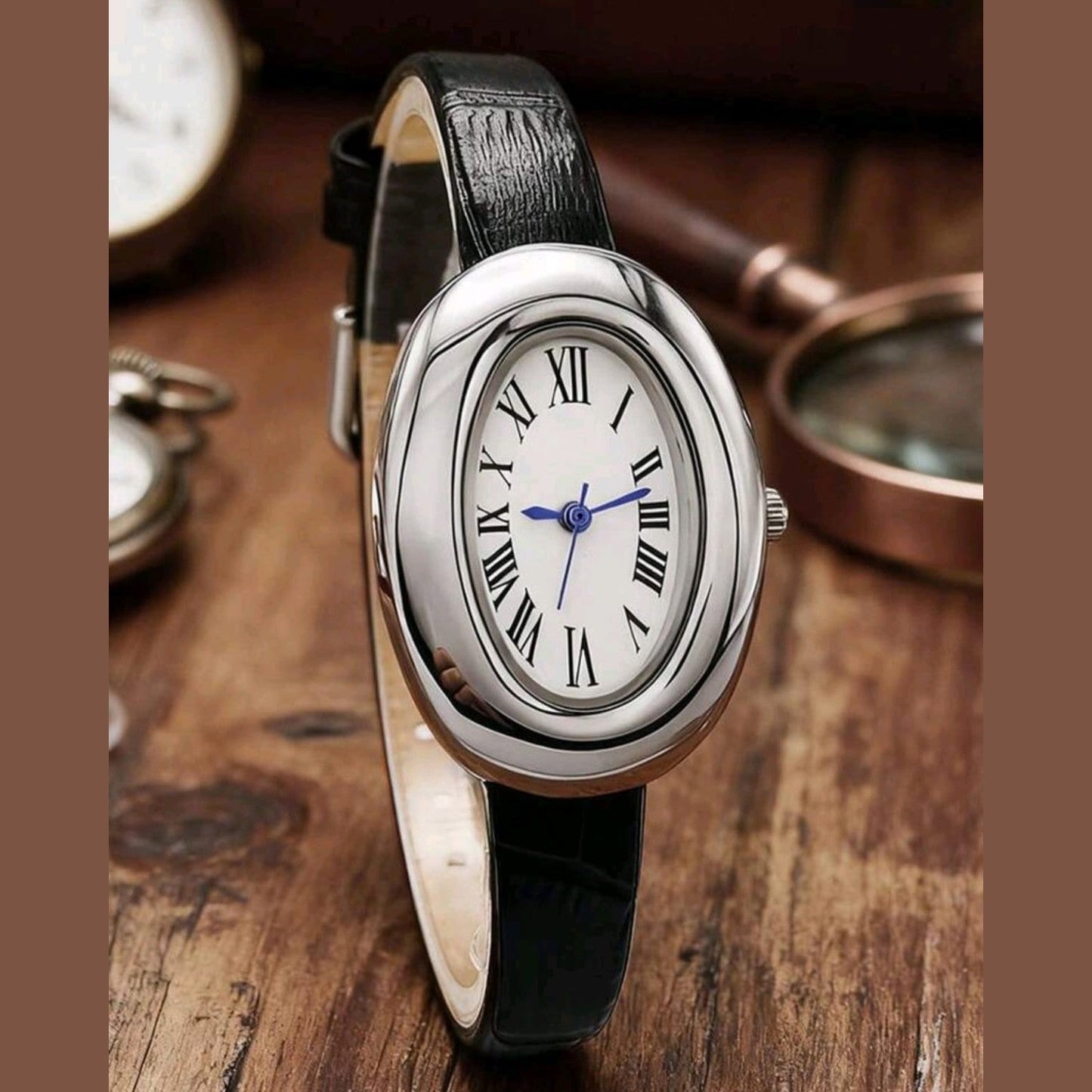 Elegant Vintage Oval Quartz Watch (Multiple Styles Available)