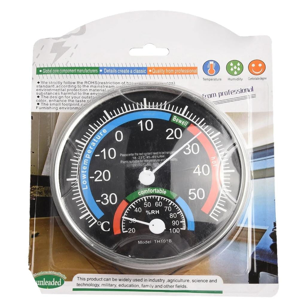 Humidity Temperature Meter Gauge Instrumentation for Restaurant Garden Black | Home & Garden