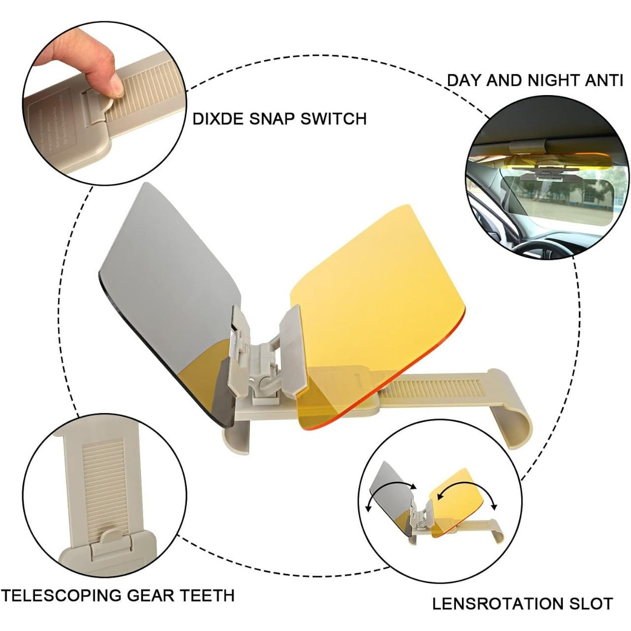 Anti-Sun Car Visor