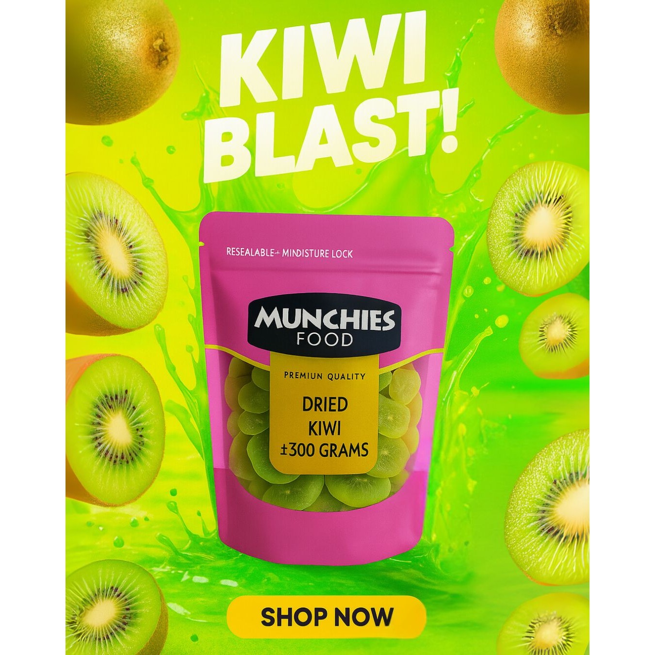 Dried Kiwi - Boosts Immunity & Digestive Health