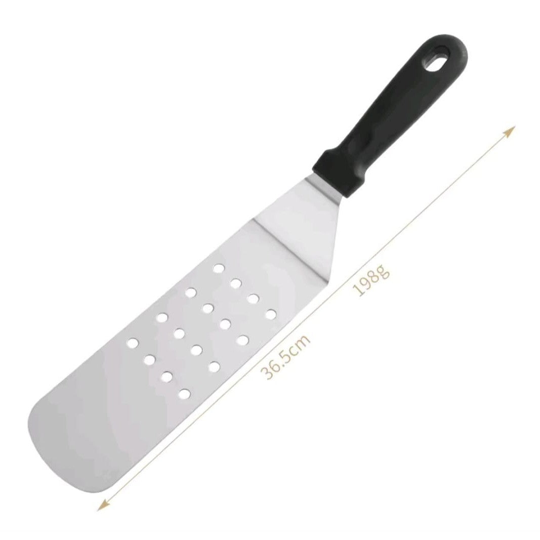 New Star Foodservice Plastic Handle Flexible Grill Turner/Spatula, Perforated