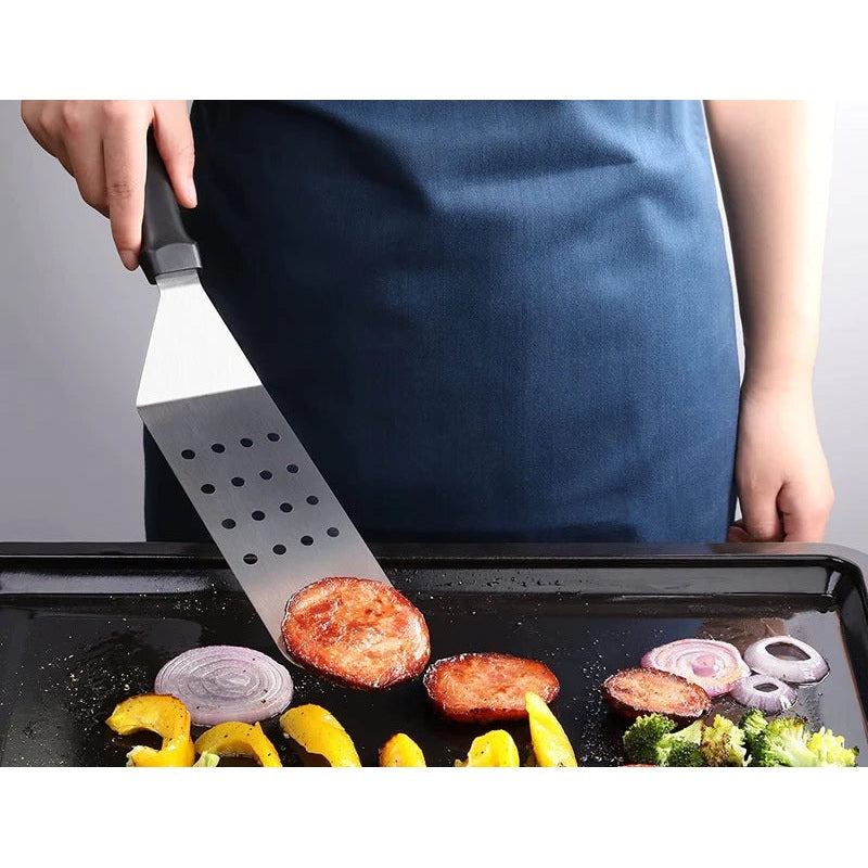 New Star Foodservice Plastic Handle Flexible Grill Turner/Spatula, Perforated