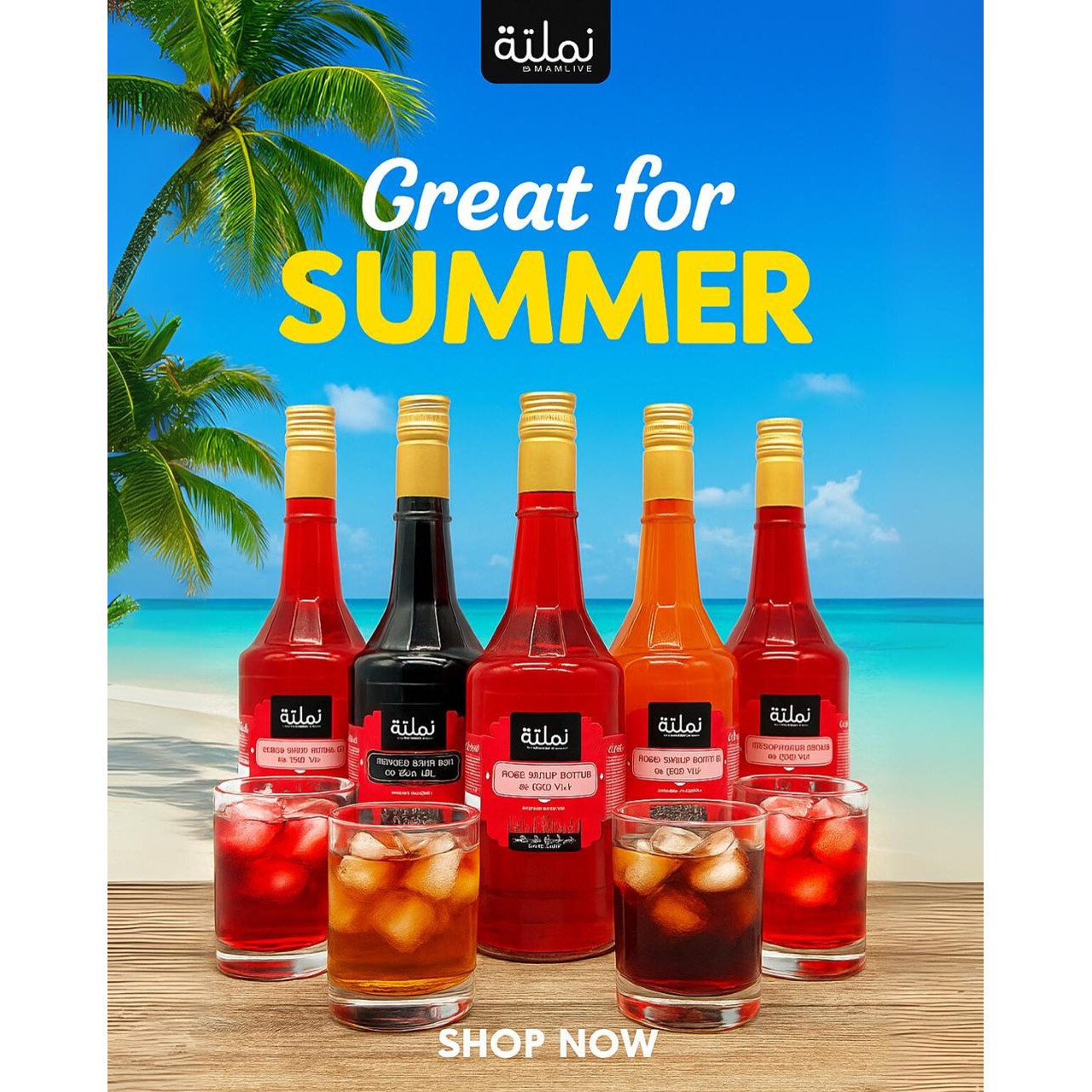 Pomegranate Syrup Bottle, Tasty & Refreshing - Namliye