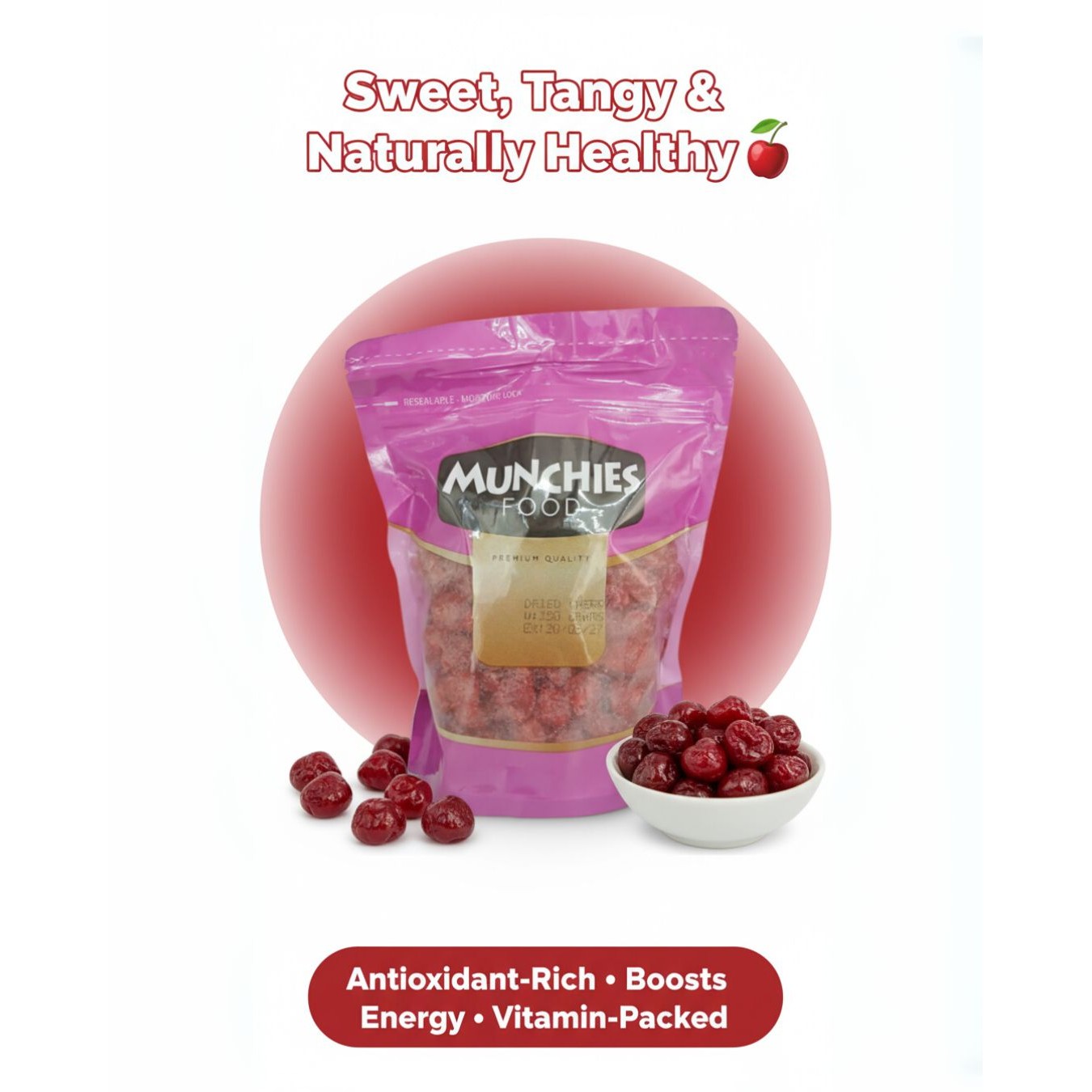 Dried Cherry - Rich in Antioxidants &  Dietary Fiber