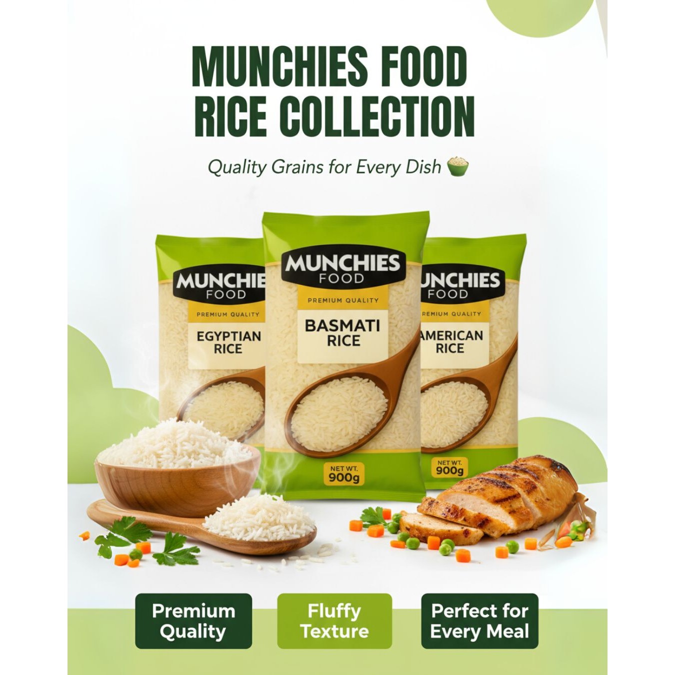 American Long Grain Rice: Light & Fluffy Texture