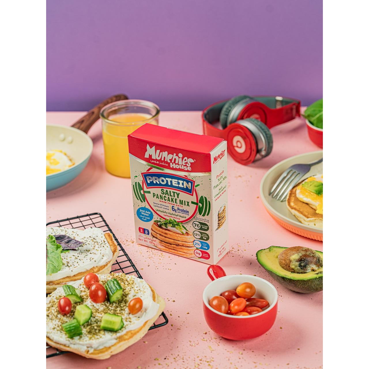 Salty Protein Pancake Mix, Egg-Free, Ready-to-Make