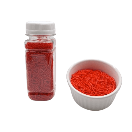Sprinkles Red for Desserts  Toppings In Jar