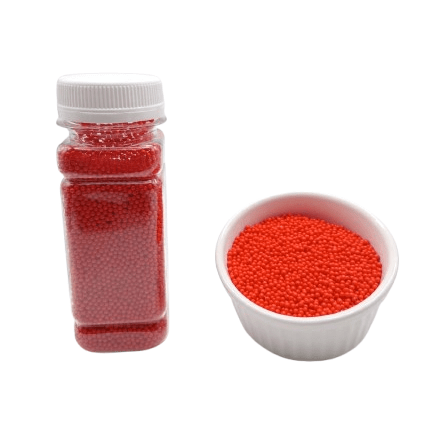 Nonpareils Red  - Brighten Your Desserts In Jar