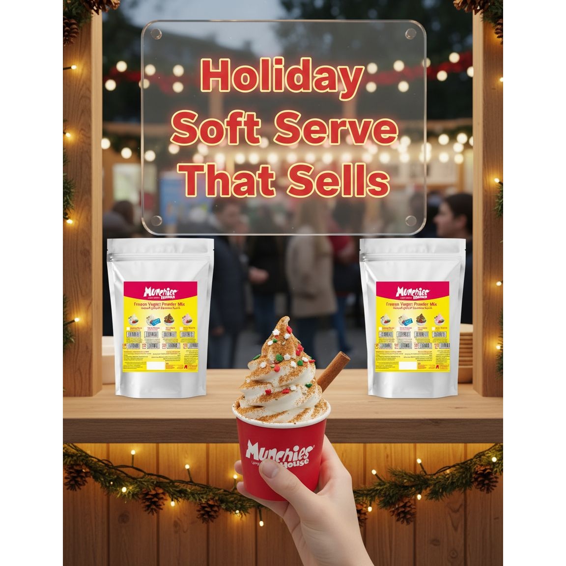 Frozen Yogurt Powder Mix – Passion Fruit Flavor | For Soft Serve