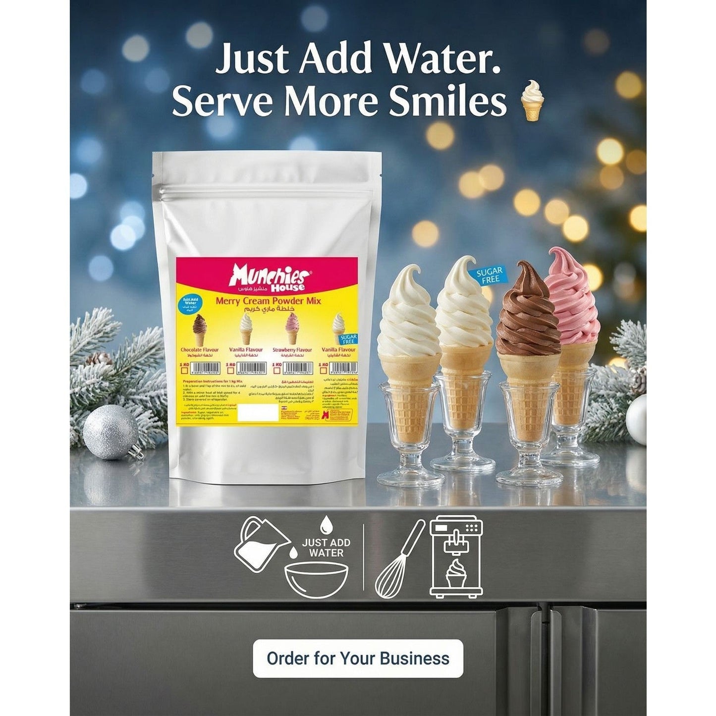 MERRY Cream Powder Chocolate - Effortless & Rich Flavor