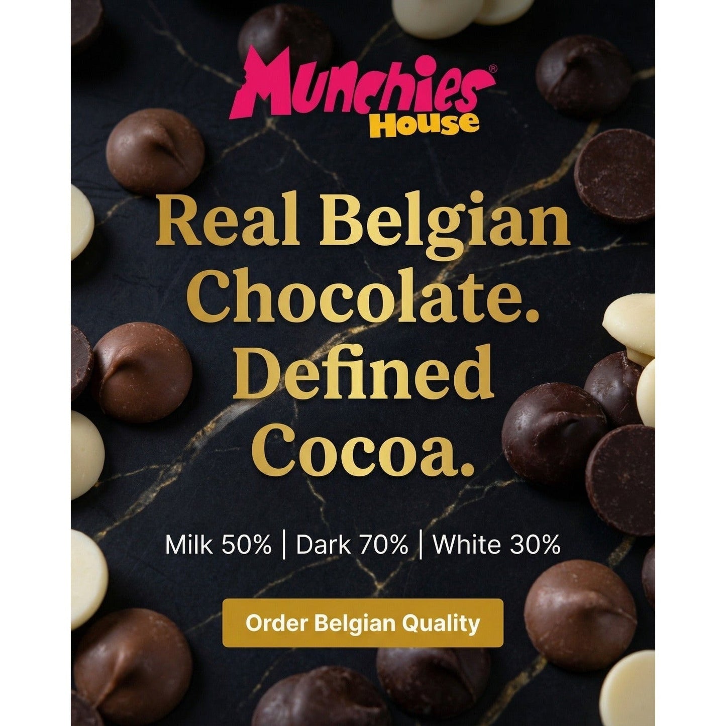 Belgium Coins Real Dark 70% Choco