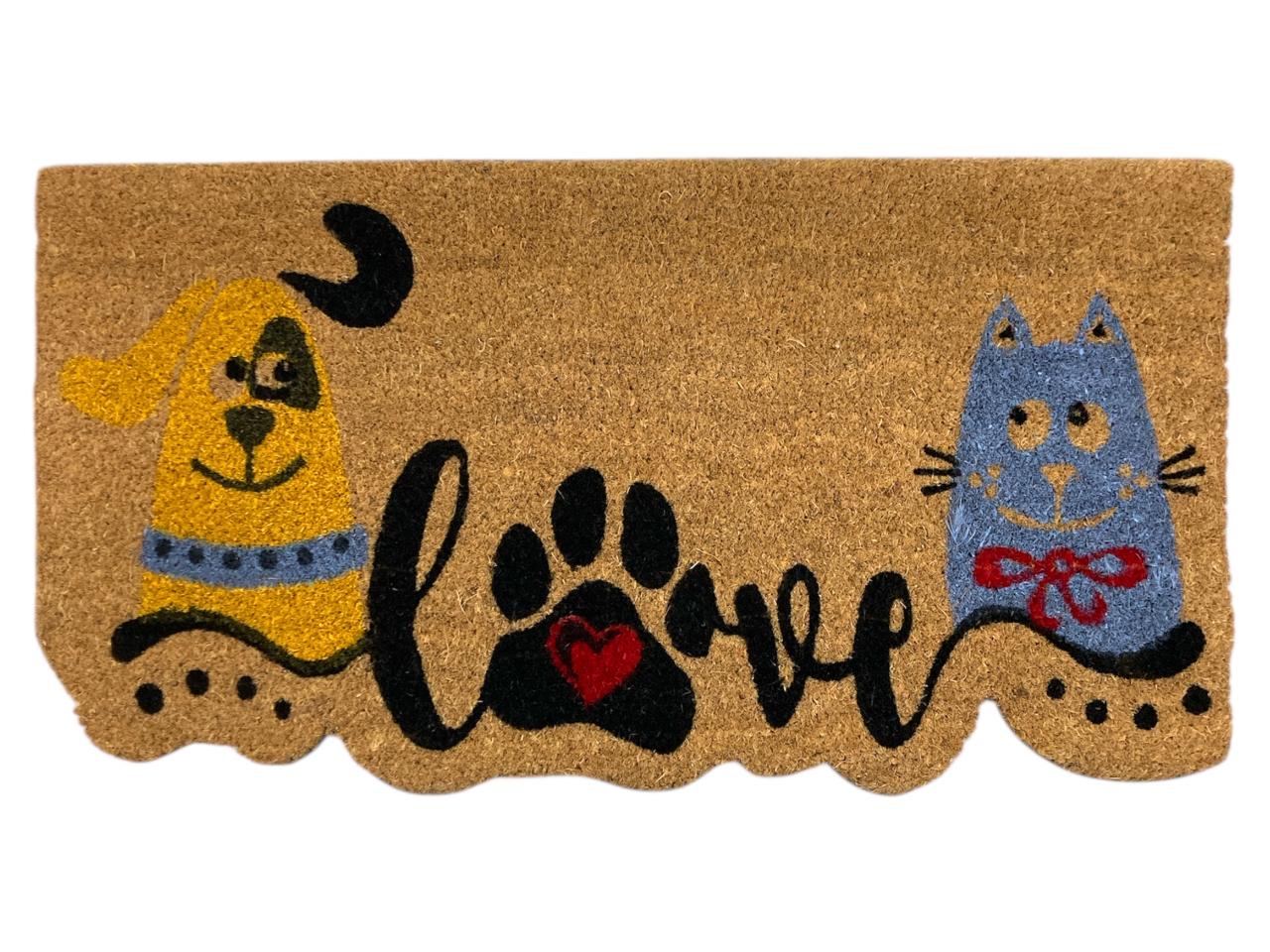 Design Coir mat with PVC backing 75x40 cm