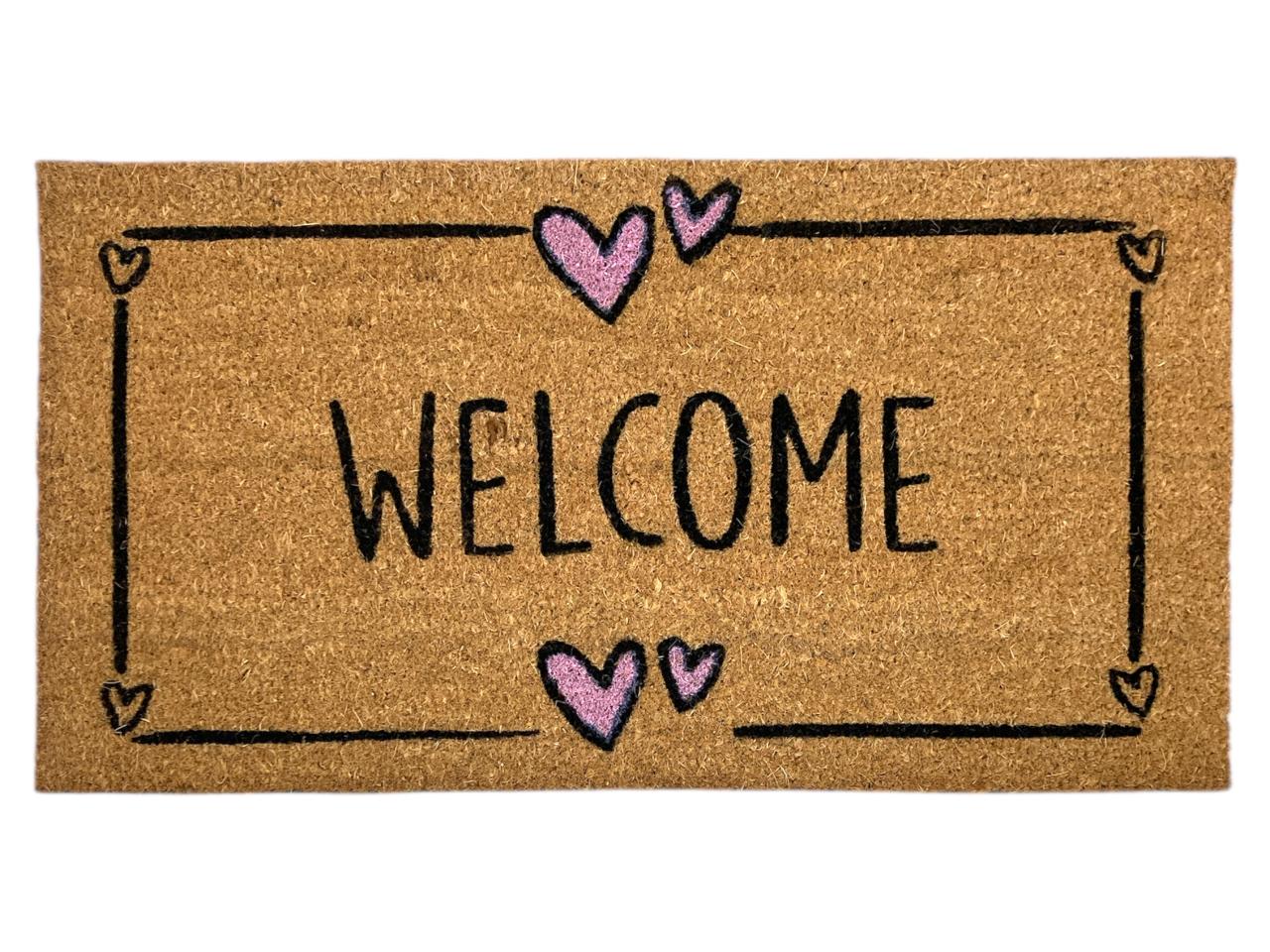 Design Coir mat with PVC backing 75x40 cm