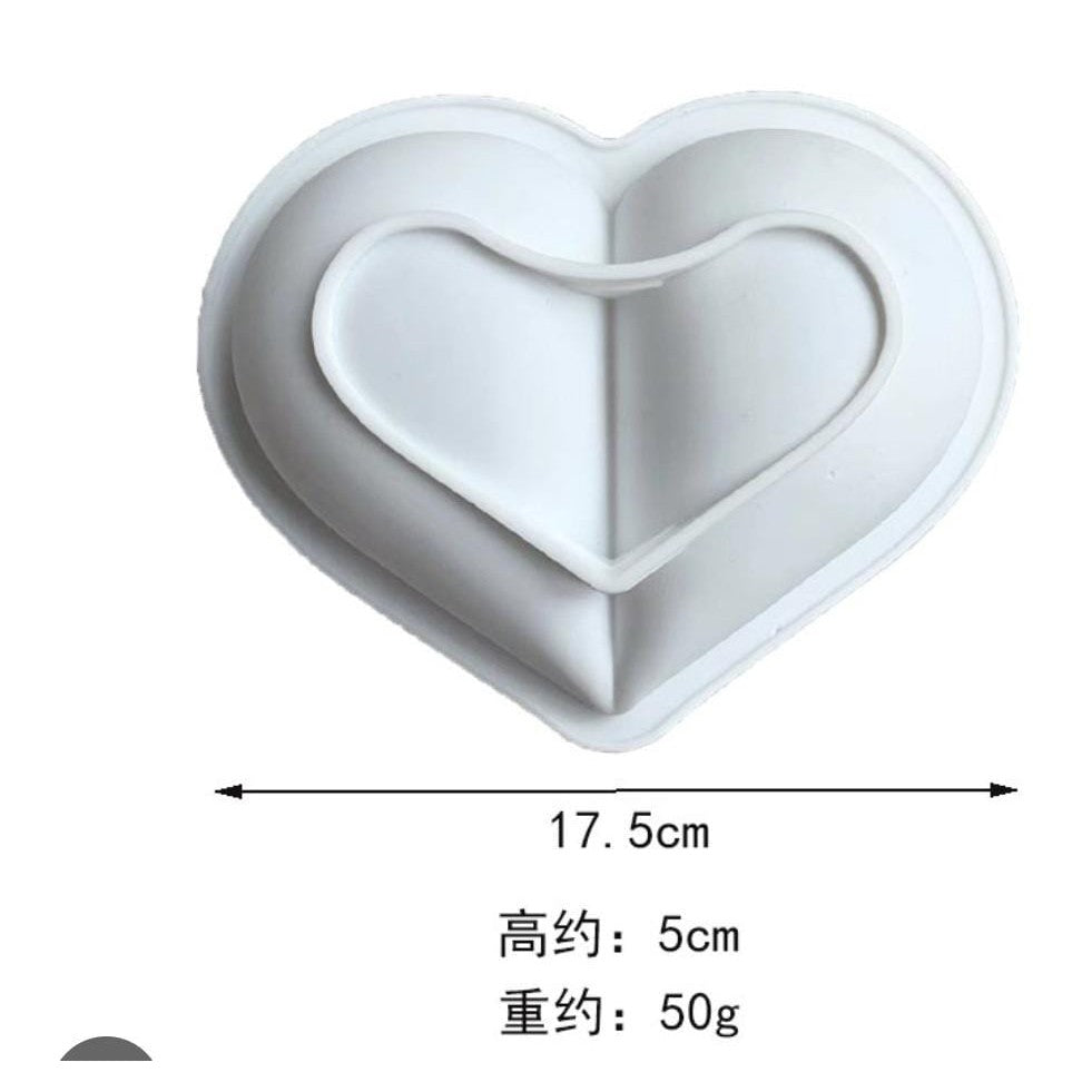 3D Heart Shape Silicone Molds