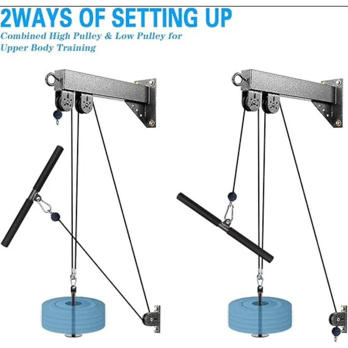 Pulley Cable System Wall Mounted