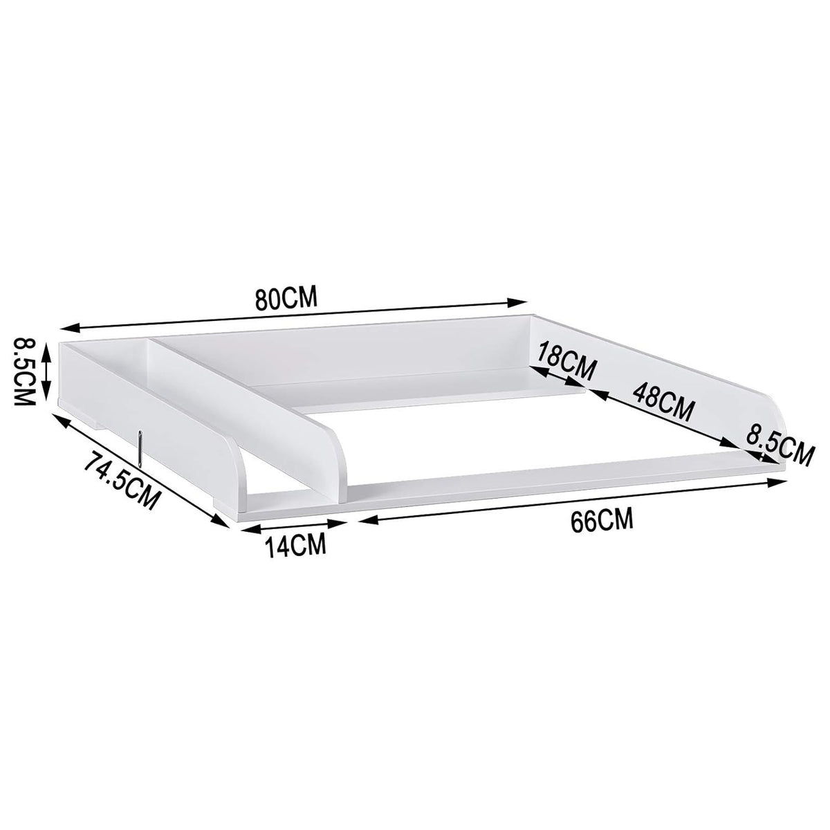 WOLTU Changing Table with 3 Drawers WT003