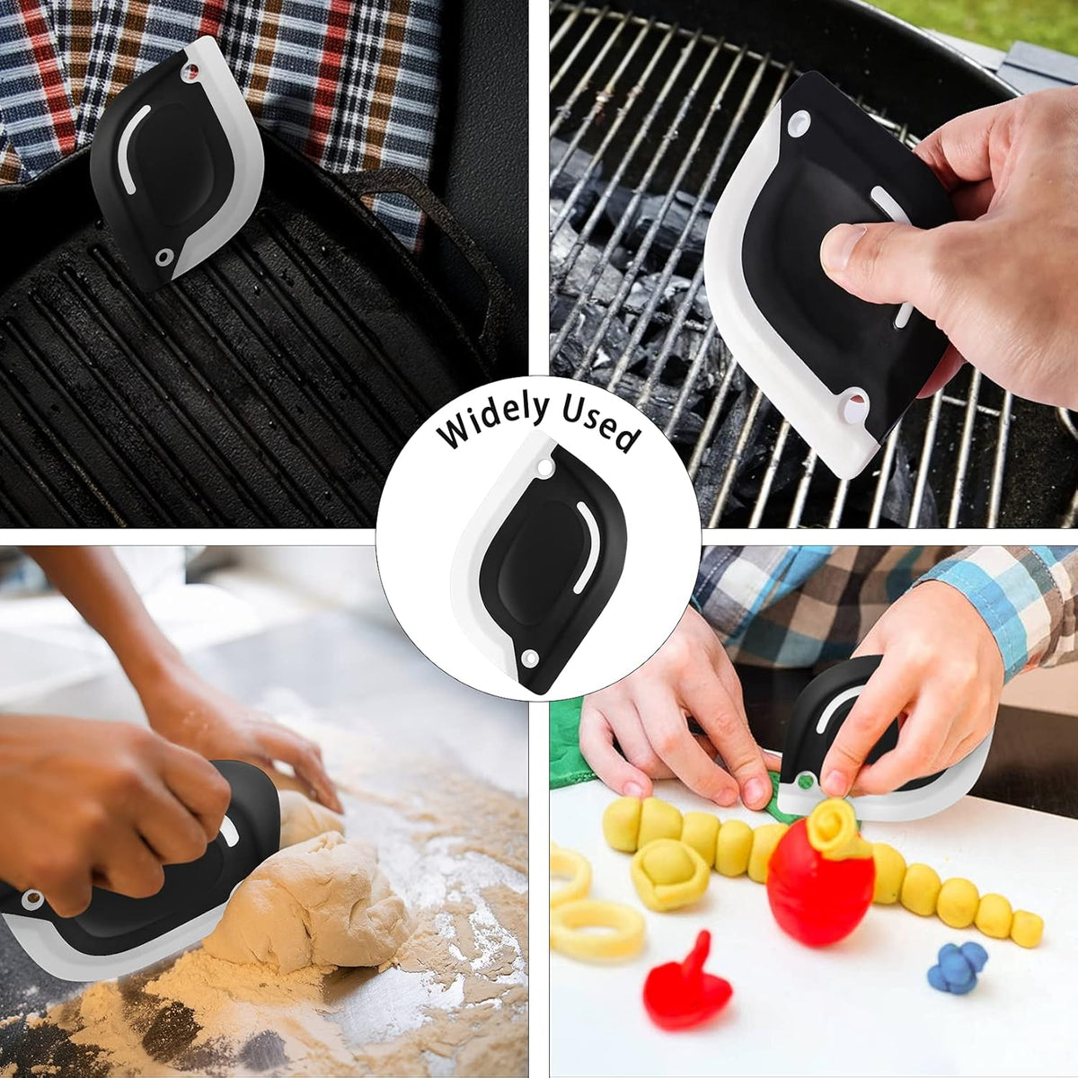 2pcs Silicone Pot & Dish Scraper X1013