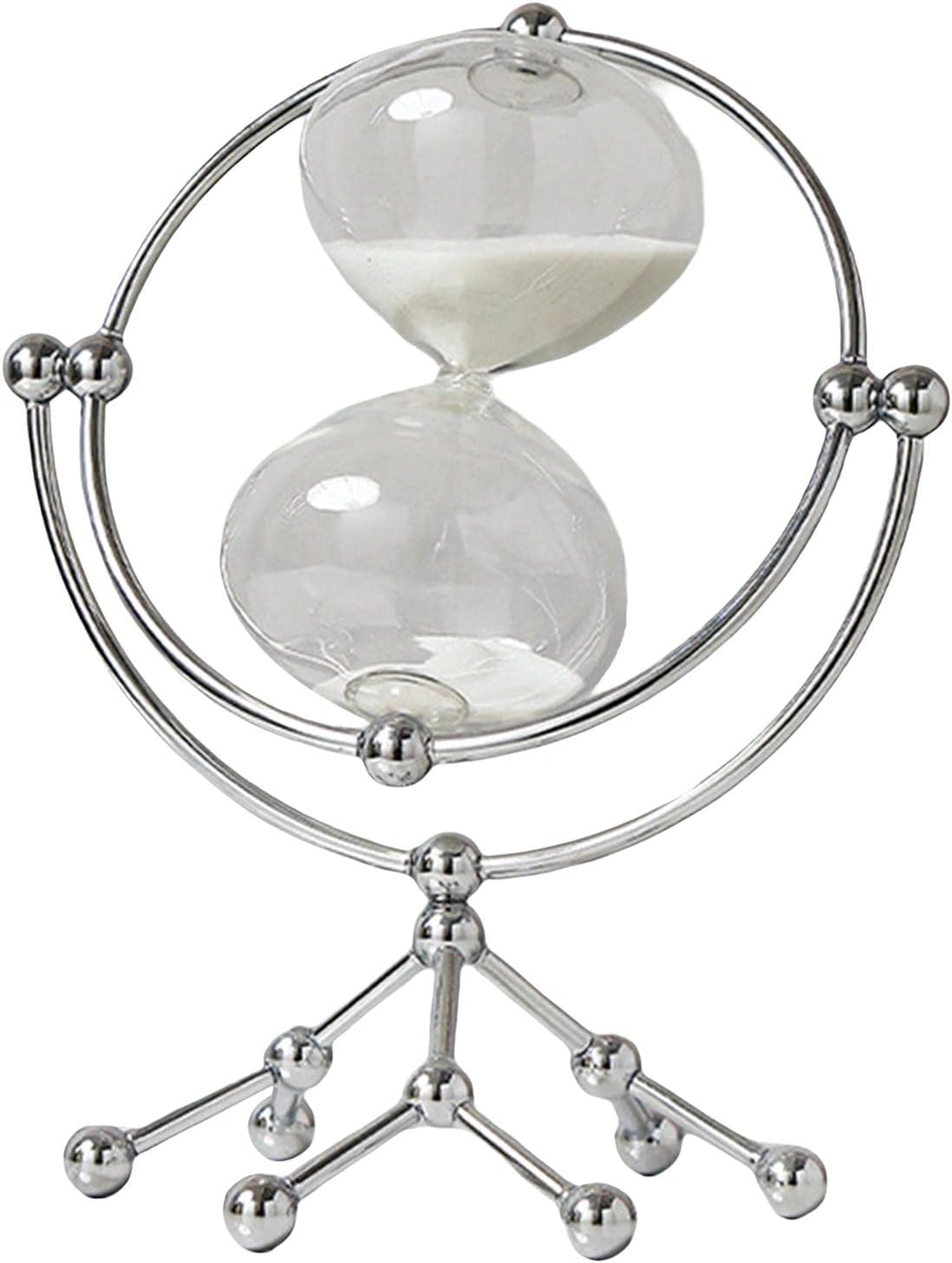 30min Hour Glass Sand Timer Silver X1019