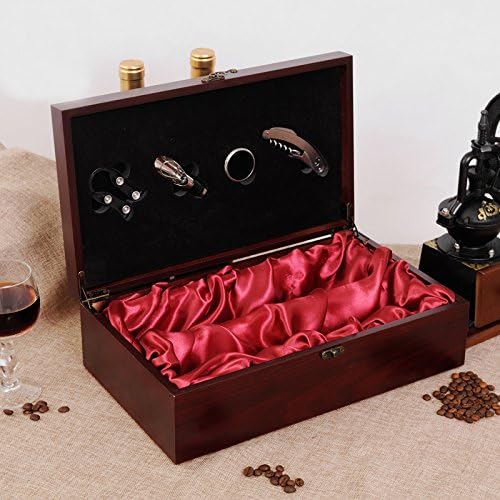 Wood Box + Tools For Wine Bottle X1027